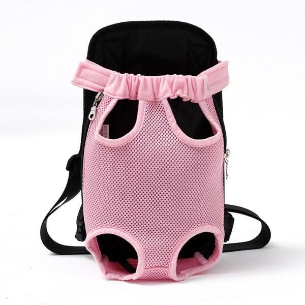 Mesh Hundetransporttaske Udendørs Rejserygsæk Åndbar Bærbar Hundetransportkasse til hunde Katte Blue S 28x18CM