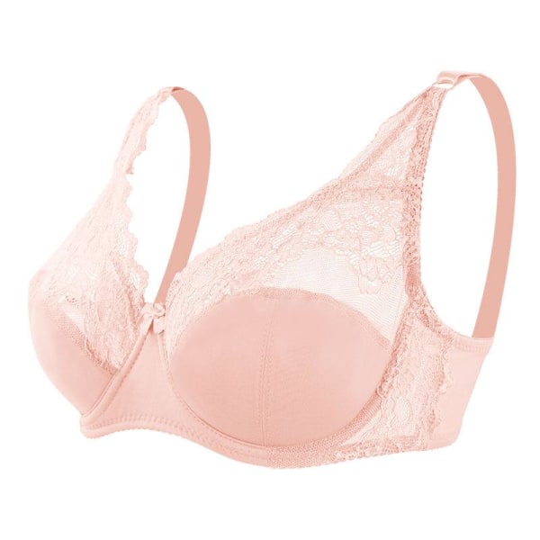 Sommer Tynd Åndbar Sexet Stor Størrelse BH Justerbar med Stålring Komfortabelt Blonde Undertøj Like the picture 95C/D