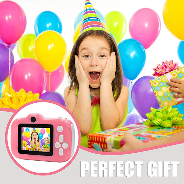 Børnekamera HD Digitalt Videokamera, Julegave i Pink til Piger Default Title