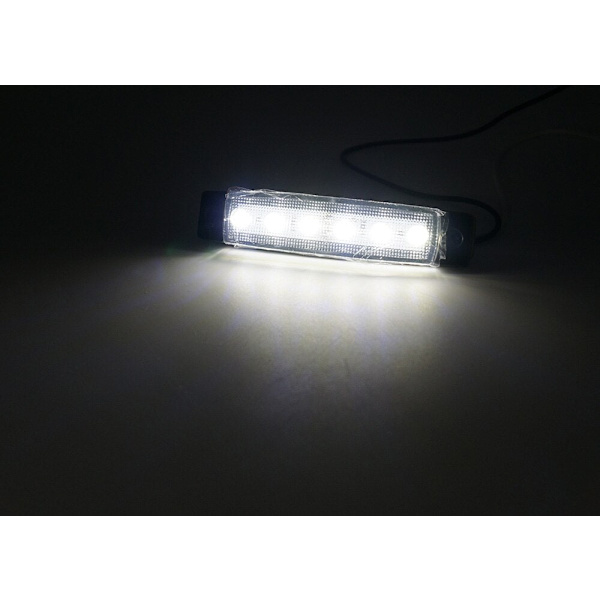Lastbilssläp Sidomarkeringsljus Bil Signal Broms Bakre Varningsljus Bakljus 6LED 12V 24V nödljus biltillbehör red 1 piece
