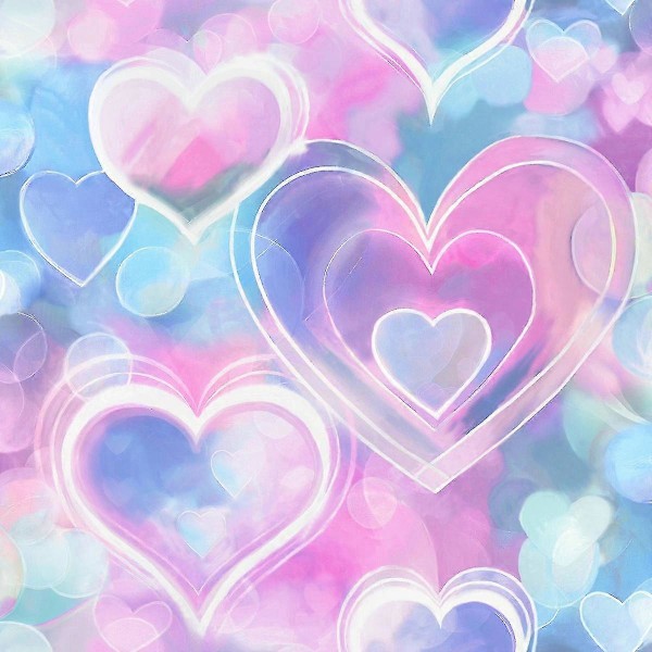 Neon Heart -tapetti Arthouse Pinkki/Sininen Pink/Blue