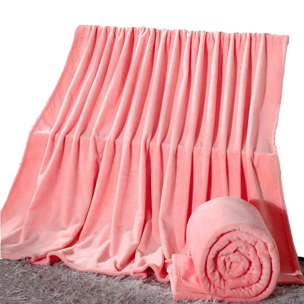 Mjuka Varma Korallfleece Filtar för Sängar Fuskpäls Mink Pläd Enfärgad Sofföverdrag Sängöverkast Vinter Plädfiltar Camel 180x200cm(71x78inch)