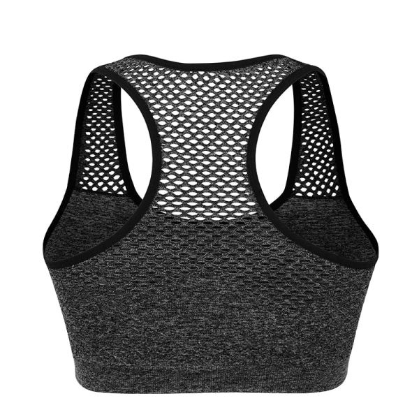 Yoga BH Trådlös Push Up Sport-BH Topp Stötsäker Tränings-BH för Kvinnor Green M
