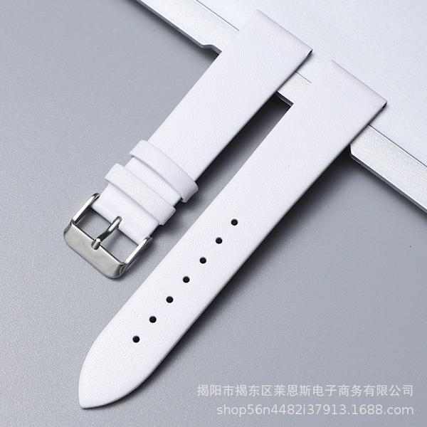 Klockarmband för Apple Watch iwatch Passar för 38-40-41mm TC-PS vit-silver spänne ultratunn version