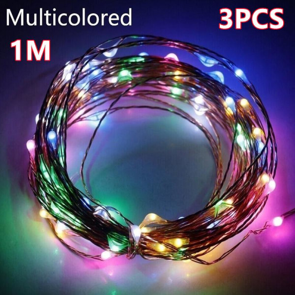 3 st Luminescerande Ljusslingor För Fest/Jul/Bröllop/Semester/Alla hjärtans dag Dekoration 3 M Warm white 3M-3PCS