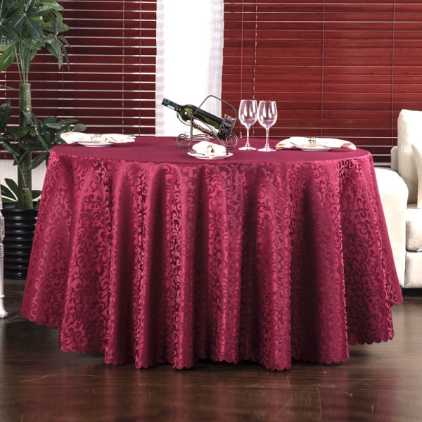 Hotell Bryllup Duk Restaurant Spisestue Rundt Bord Heklet Duk Rund Morning Glory Duk Red flower 1.2*1.6 m