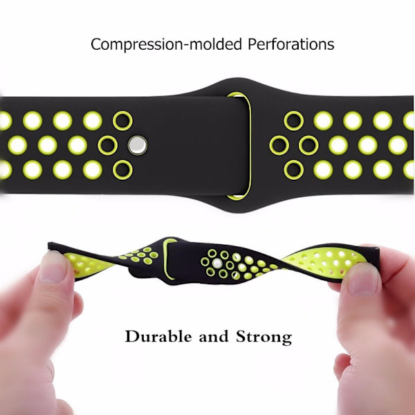 20mm 22mm ranneke Samsung Galaxy Watch 3 45mm 41mm Active 2 44mm Gear S3 silikoniranneke Huawei Watch GT 2 2e pro ranneke Pine green Rainbow 20mm watch band