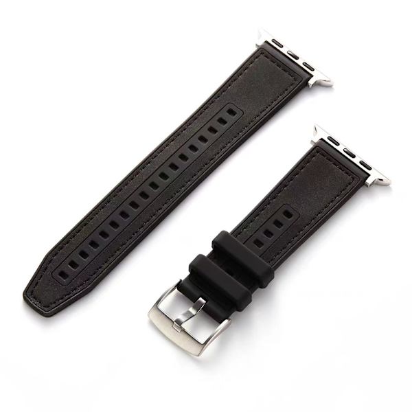 Klockarmband för Apple Watch iWatch 38/40/41mm Svart