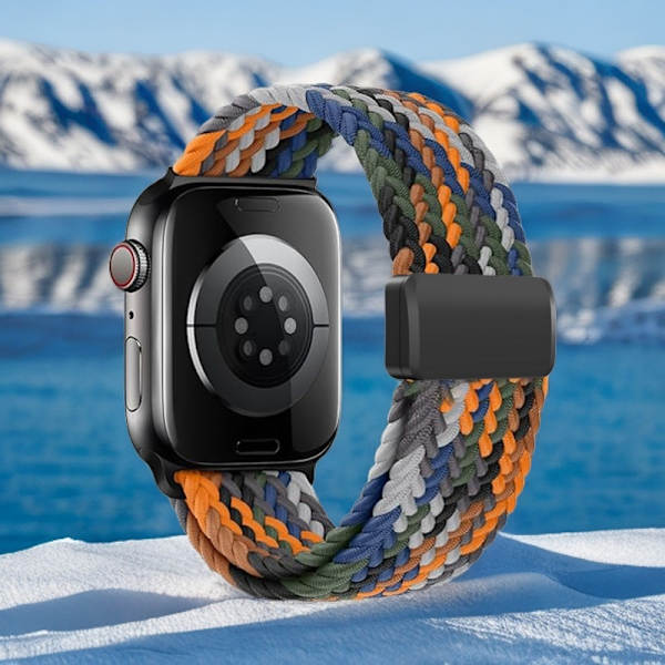 Klockarmband för Apple Watch iWatch 38/40/41MM Plast inner magnet Kamouflage sju färger