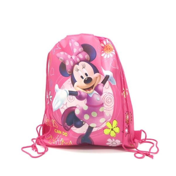 Minnie Mus Engangsservise Sett Barnebursdag Festutstyr Papptallerkener Kopp Serviett Flagg Jente Rosa Bryllupskake Dekor Bag-1PC4