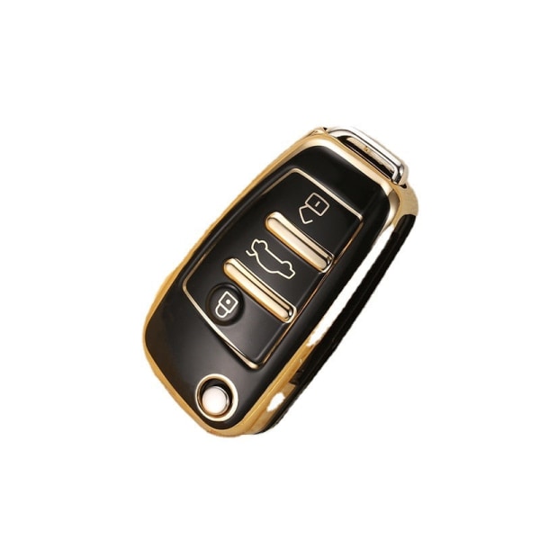 Fashion TPU Bilnyckelfodral Fjärrkontroll Fullt Skydd Skal För Q3 A3 chery A1 Q2L/R8Q7 A6/A6L Land Cruiser Prado Nyckelringstillbehör Green only case
