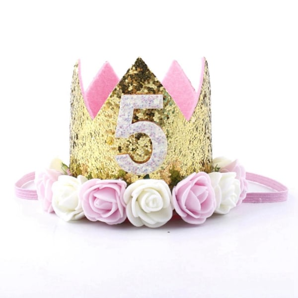 1 stk. Første Bursdag Party Hatter 1. 2. 3. Krone Bursdag Hatter Nummer Én Party Dekor Barn Tilbehør Nyfødt Barn Blue 21