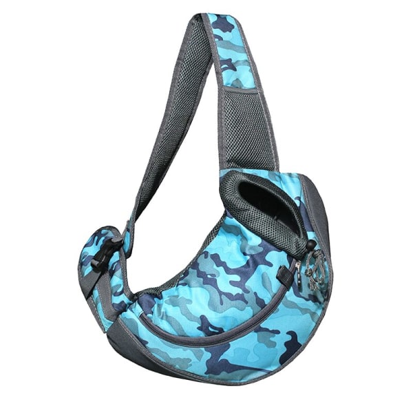 Valpväska Resehandväska Påse Mesh Axelväska Andningsbara Selar Hundväska Husdjursreseväska Katt Utomhusskydd Camouflage Pink S