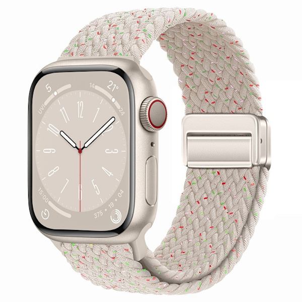 Klockarmband för Apple Watch iWatch S1-S9: 38/40/41/S10: 42MM metall inre magnetiskt spänne stjärnljus färgprickar