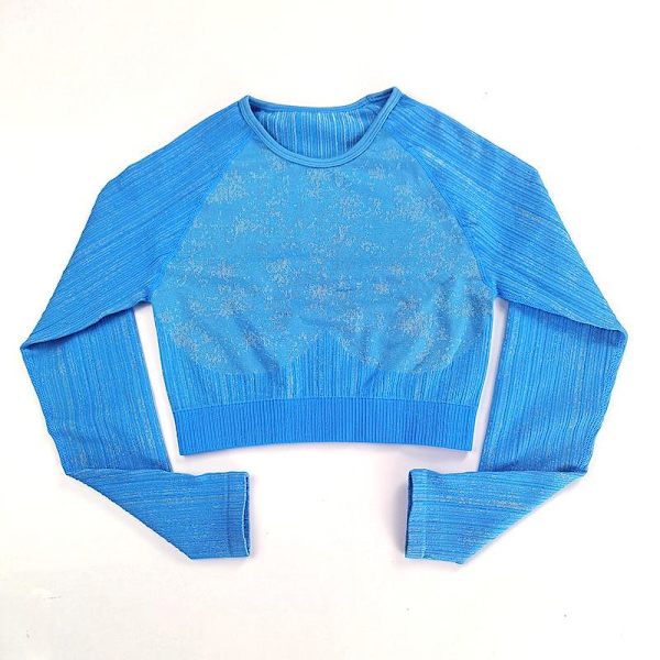 Yoga Sæt Langærmet Cropped Top T-Shirt Leggings Træningsdragt Til Kvinder Red Set M