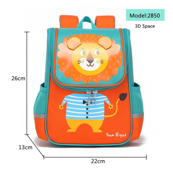 Populære 3D Tegneserie Dyre Baby Ryggsekker Barnehage Skolesekk Barn Ryggsekk Barn Skolevesker Jenter Gutter Ryggsekker Blue