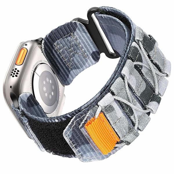 Klockarmband för Apple Watch iWatch 38/40/41mm Grå Kamouflage