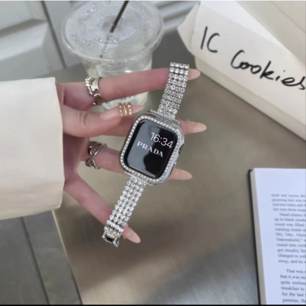 Klockarmband för Apple Watch iWatch 38/40/41/s10 generation 42MM silver