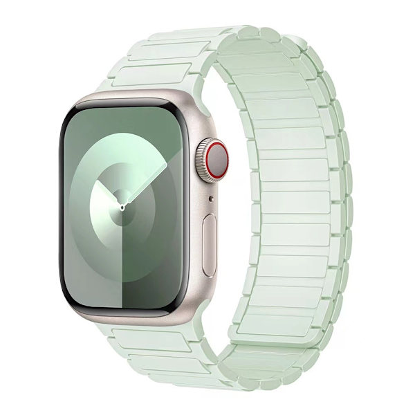 Kellon ranneke Apple Watch iWatch S10 46mm vaalean mintunvärinen