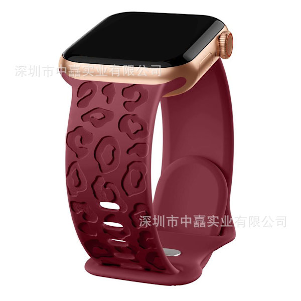 Klockarmband för Apple Watch iWatch 38/40/41mm vinröd
