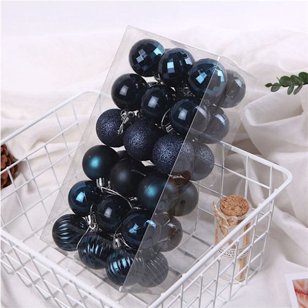 Julgranskulor Set 4cm Juldekorationer Julgransprydnad Specialformade Kulor 4cm36 pack ice blue