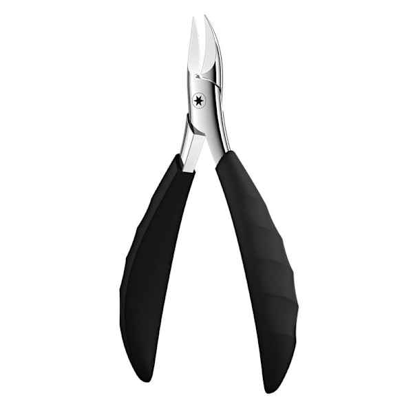 Nagelbandsset med tång, nagelsax och nagelklippare för tjocka tånaglar - Pedikyrverktyg Black bent nose plier