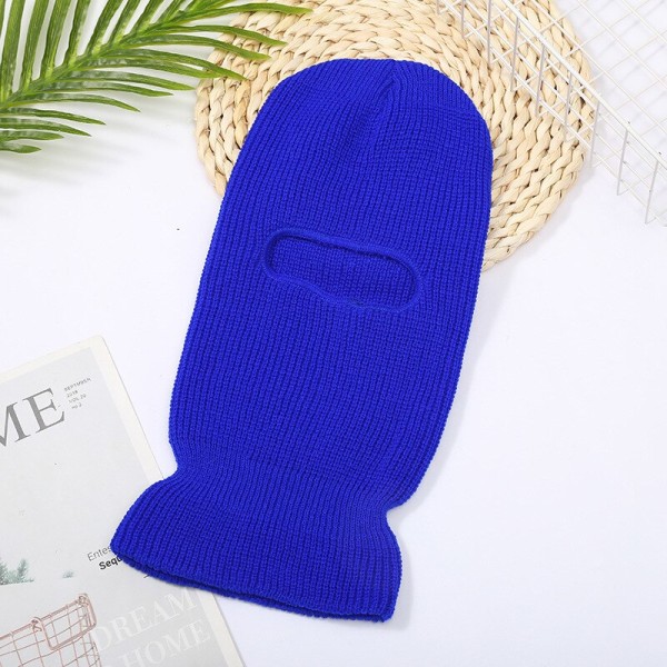 Unisex Kokokasvon peittävä 1-reikäinen hiihtomaski Balaclava Pipopipot Miehille Naisille Armeijan taktinen Cs Tuulenpitävä neulepipo Talviset lämpimät pipot Gray