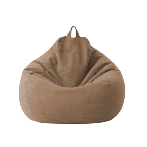 Stor Lille Lazy Sofaer Betræk Stole Uden Fyld Linned Klud Lounger Sæde Sækkestol Puf Puf Sofa Tatami Stue Sækkestole Grey 80*90cm