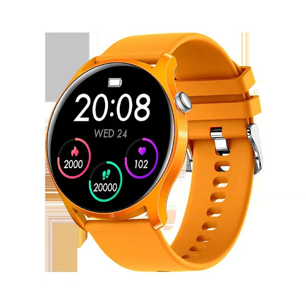Multifunktionell Full Touch Blodtrycksmätning Multi Sportläge Bluetooth Smartklocka White
