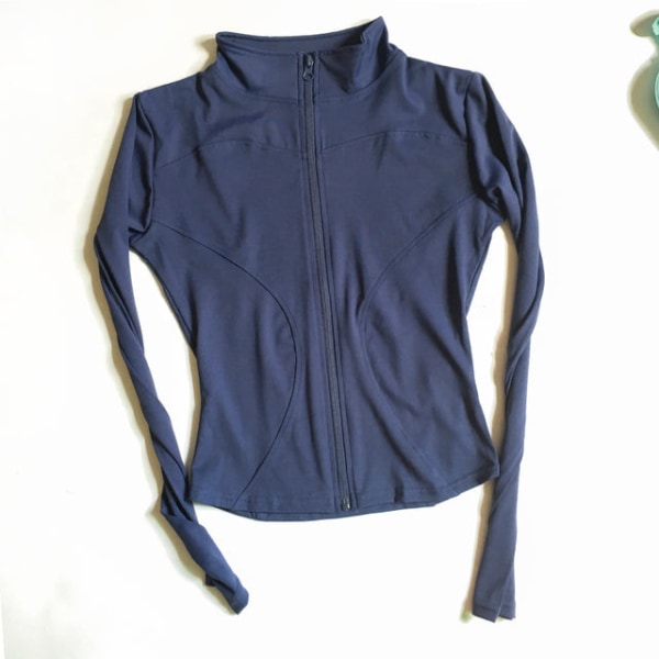 Yoga Tröja Gym Top Träningskläder Löparkläder Träningskläder Dam black XL