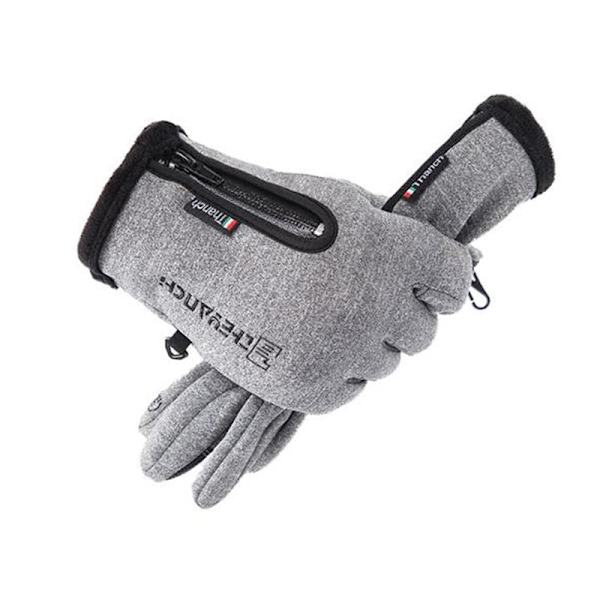 Moto Kosketusnäyttö Moottoripyöräily Ajohanskat Talvi Moottoripyörähanskat Talvi Lämpö Fleece Vuoratut Vedenpitävät Lämmitettävät Guantes Red M