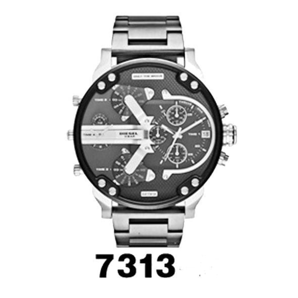 Watch Watch Personlighet Stor Urtavla Watch Trend Metal Quartz Watch 7333 steel strip