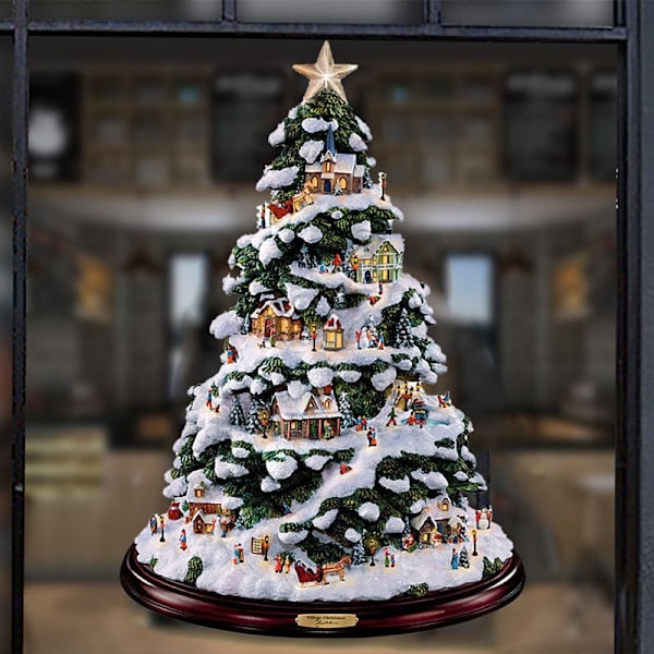 Juletre Vindusklistremerker Roterende Skulptur Togdekorasjon Juledekorasjoner Vinter Hjemmeinnredning 2023 Navidad as picture 20x30cm
