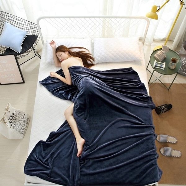 Mjuk Varm Korall Fleece Filt Vinterlakan Överkast Sofffilt 230Gsm 8 Storlekar Lätt Tunn Maskintvättbar Flanellfilt White 100x140cm