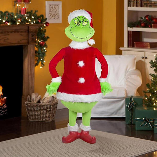 Grinch Julgransprydnad Realistisk Animerad Grinch Den Livslevande Julklappen Hem Rumsdekoration Barnpresent Docka Deep Sapphire