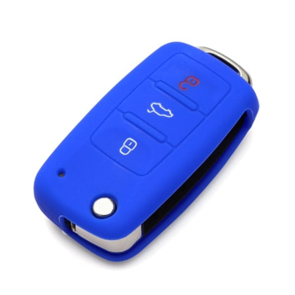 Silikonskal bilnyckel fodral för Polo Passat B5 Golf4 5 6 Jetta Tiguan Golf CrossFox Plus Eos Scirocco Beetle Luminous Green