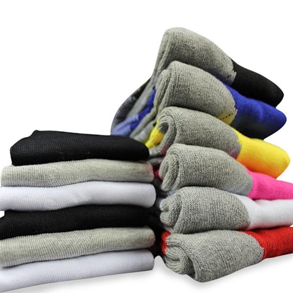 Talviset puuvillaiset lämpöhiihtosukat, paksut pitkät ulkoiluurheilusukat, lämpimänä pitävät pyöräily- ja jalkapallosukat miehille black red EU 39-45