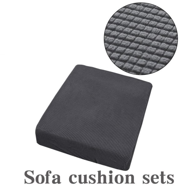 Pölytiivis Suojapäällinen Kangas Vaihto Kodin Sisustus Joustava Sohvan Istuintyynyn Päällinen Light grey 2 Seater