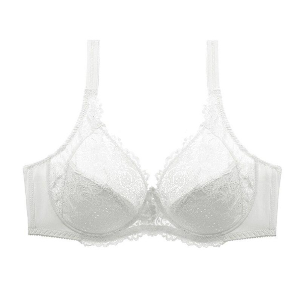 Stora Storlekar Dam Underkläder BH Transparent Sexig Spets 36 38 40 42 44 46 E F Kupa Damer BH White 85F