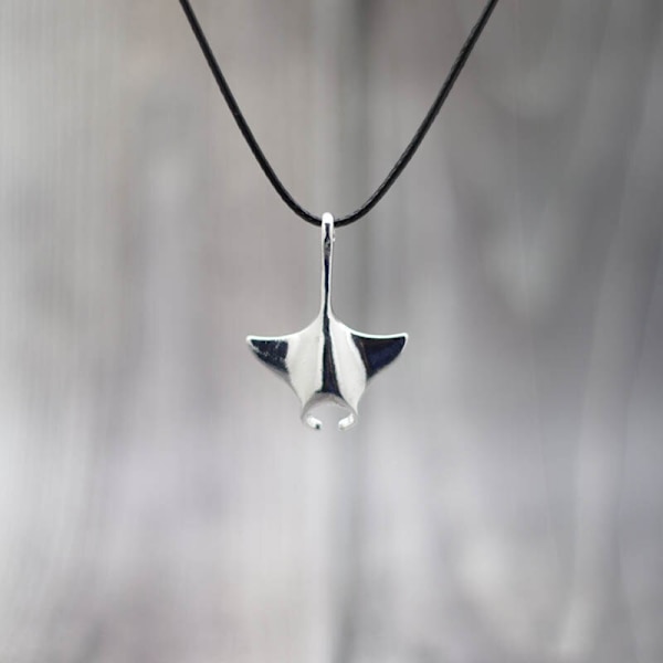 Mantarokke Halskjede Havdyr Anheng Justerbart Håndlaget Bohemia Voks Tau Choker Menn Kvinner Smykker Gave Joyas N0051-Silver