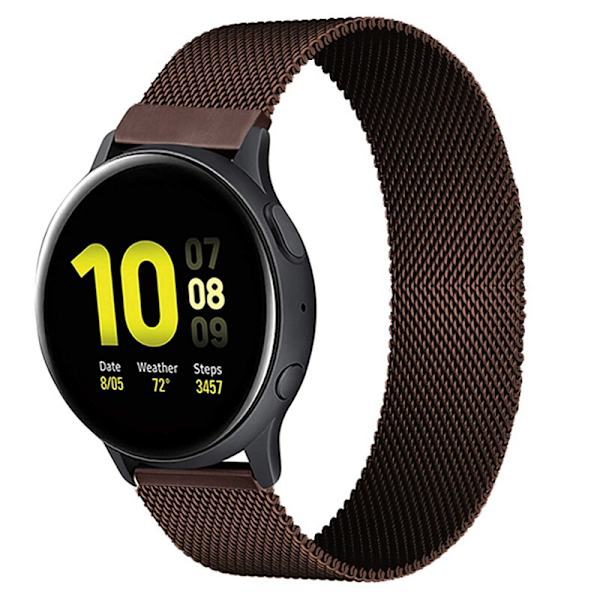 20mm 22mm magnetisk rem For Samsung Active 2 40/44mm Gear S3 armbånd Huawei GT/GT2/2e Galaxy watch 3/4 Classic 45/42mm reim coffee 20mm watchbands