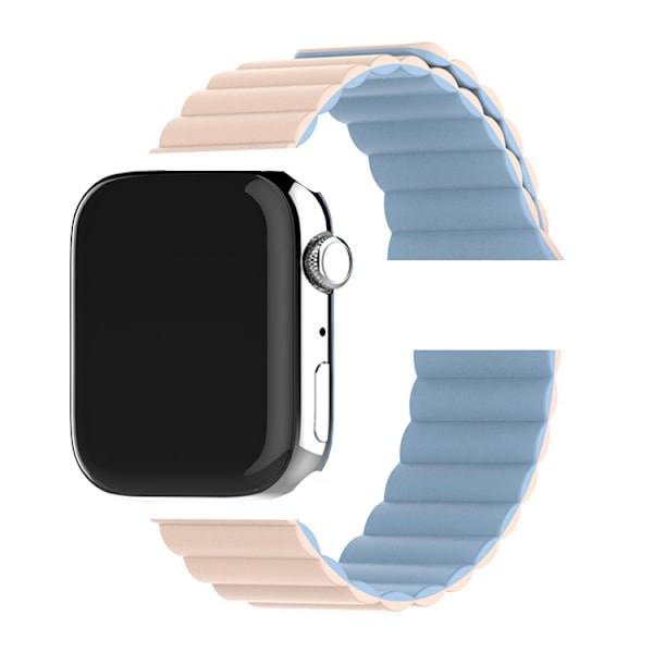 Kellon ranneke Apple Watch iWatch 38/40/41mm Pink Sand ja Mist Blue -väreille