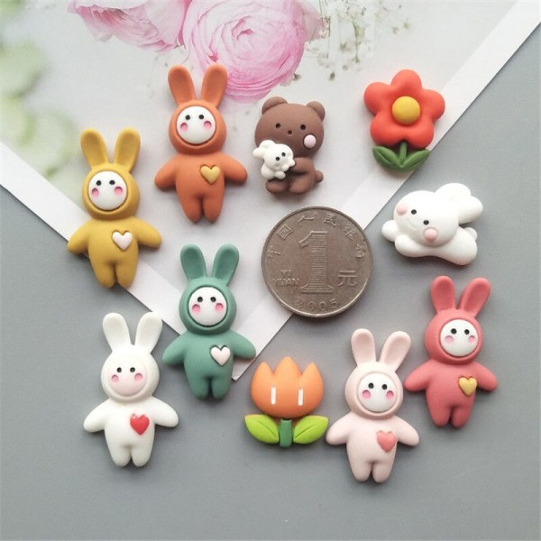 6~12 st Söta Tecknade Mini Kylskåpsmagneter Mat Kanin Blomma Kylskåpsmagnetiska Klistermärken Kylskåpsmagnet Heminredning K 12pcs