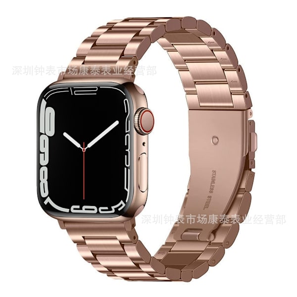 Klockarmband för Apple Watch iWatch 42/44/45/49mm Roséguld
