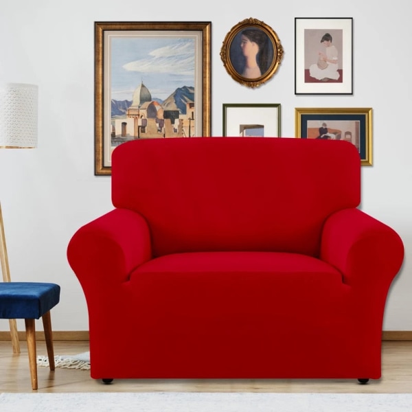 22 enfärgade funda soffa elastisk 1 2 3 4 sits Soffa cover lounge navy2 2seat ( 145-185cm )