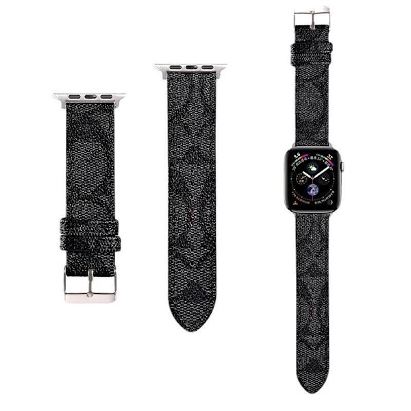Klockarmband för Apple Watch iWatch 38/40/41 S1042MM Svart