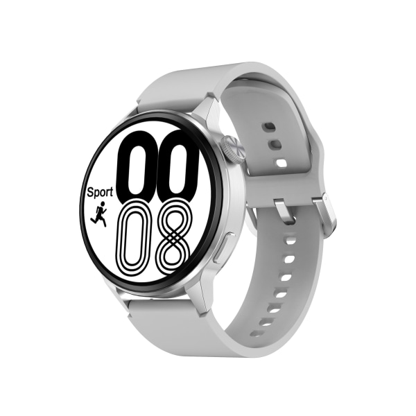 DT4 Smart Watch Bluetooth Calling Trådlös Laddare NFC Weather Smart Armband Watch Silver Steel