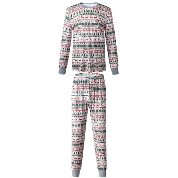 Julepysjamas Matchende Familiepysjamaser Pysjamas Sett Mor Far Barn Klær Look Antrekk Baby Jente Rompere Nattøy Dad-2XL