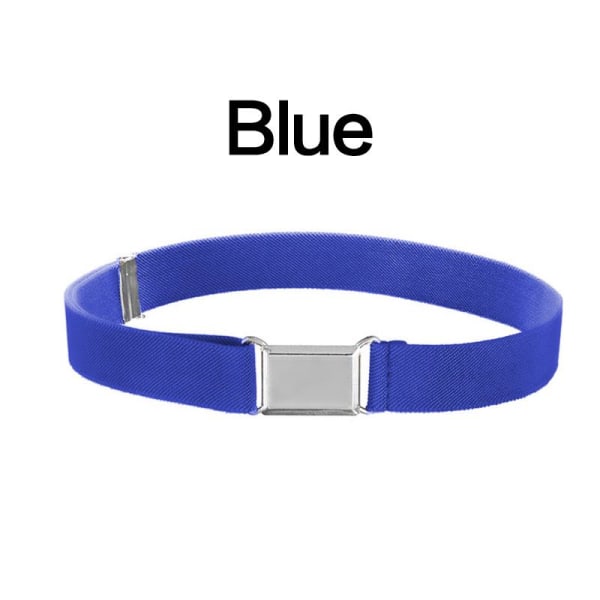 1 st Tillbehör Midjeband Legeringsspänne Justerbart Canvasbälte Elastiska Kläder Vardagligt Utomhus Blue