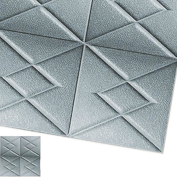 Vandtæt, 3D murstens tapet LxH 70 x 7cm / H04-Diamond-Gra LxH 70 x 7cm / H04-Diamond-Gra